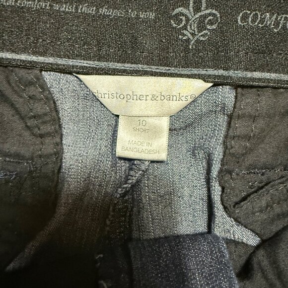 Christopher Banks Slimming Jeans Size 10 Short Comfort Waist Denim Dark Wash - Picture 6 of 15